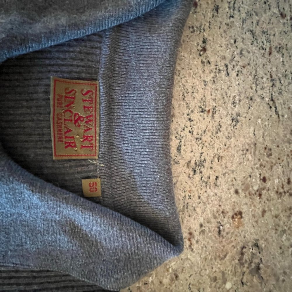 Stewart & Sinclair 100% cashmere mens sweater – size 50